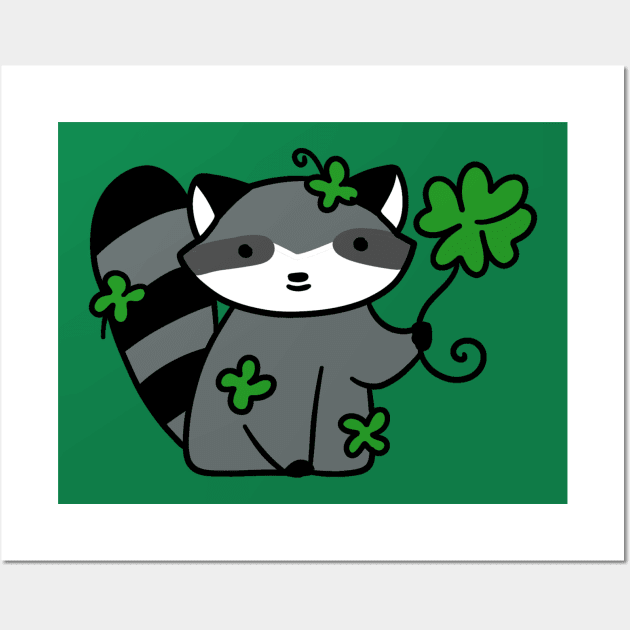 Lucky Raccoon Wall Art by saradaboru